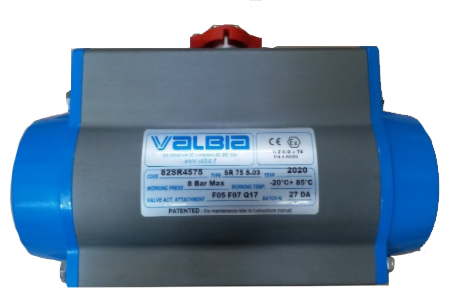 Actuator khí nén, bộ truyền động khí nén Valbia SR75 S82 set 03